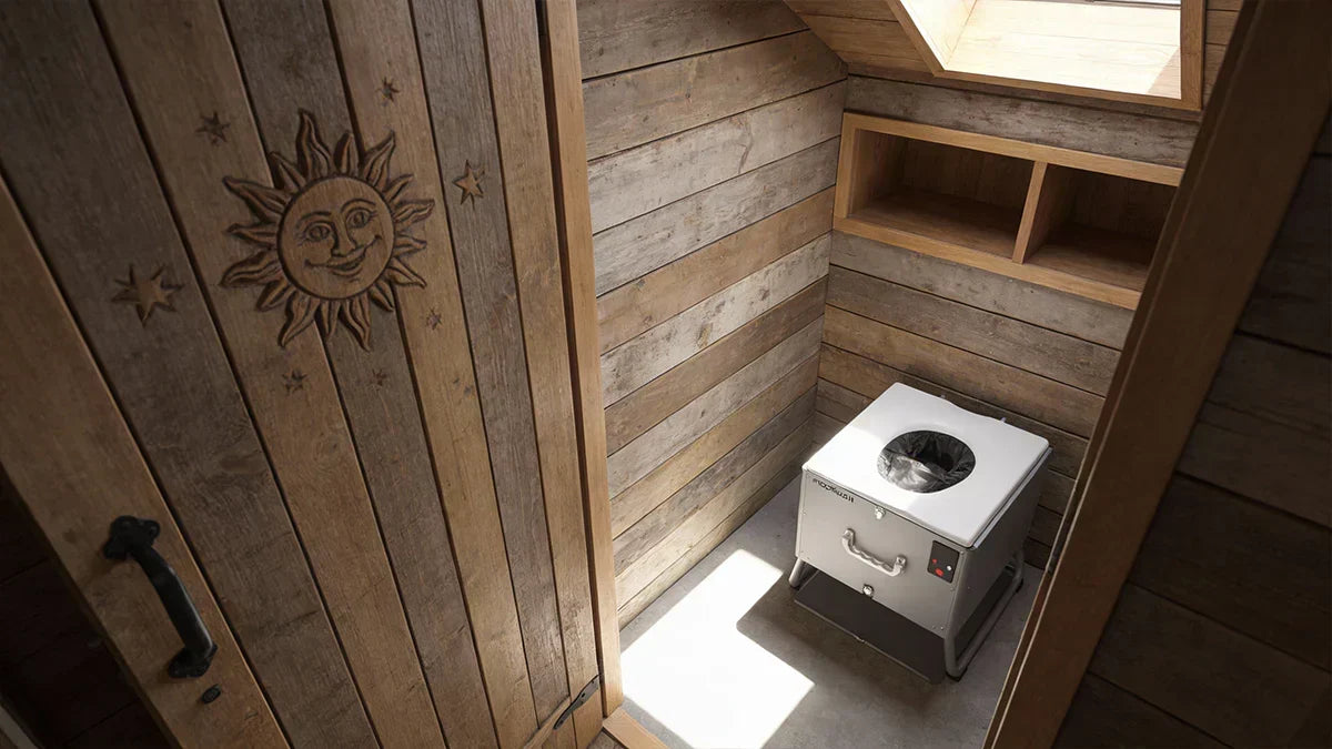Modiwell PT-830 Dry Flush toilet for shed