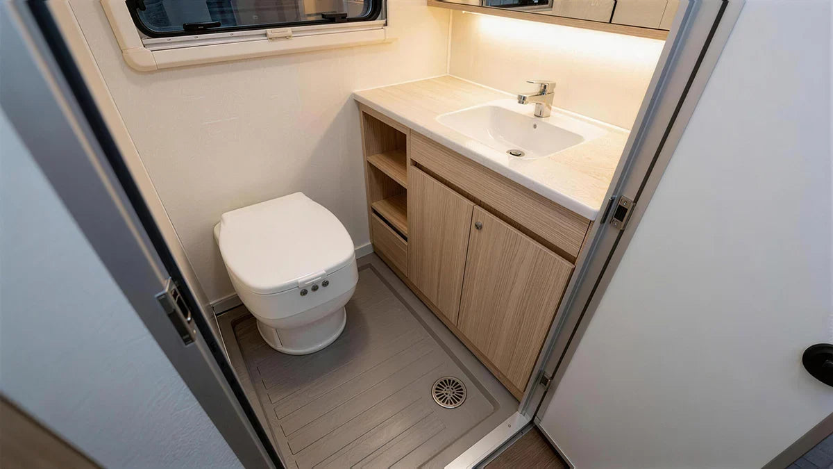 Modiwell R1808 RV Toilet Options for Small Spaces