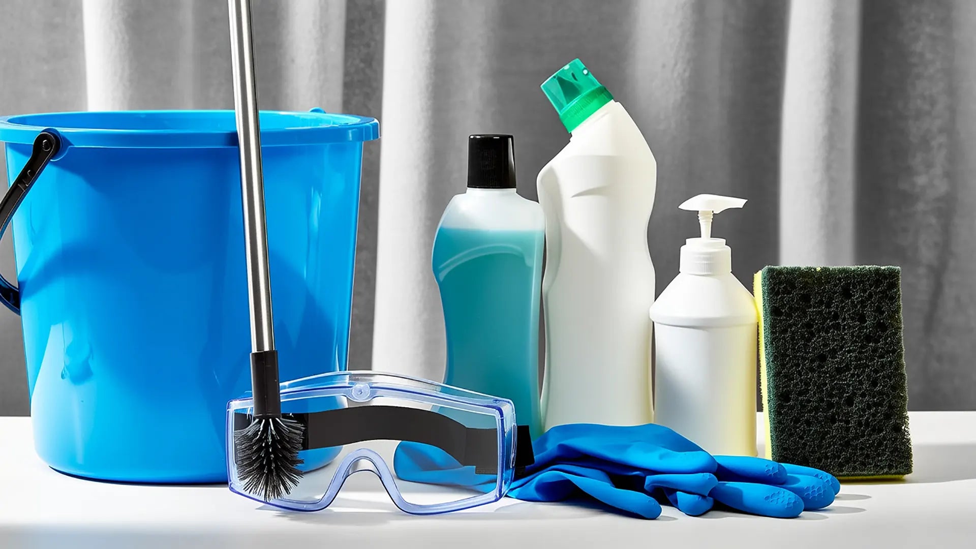 Portable toilet cleaning tools