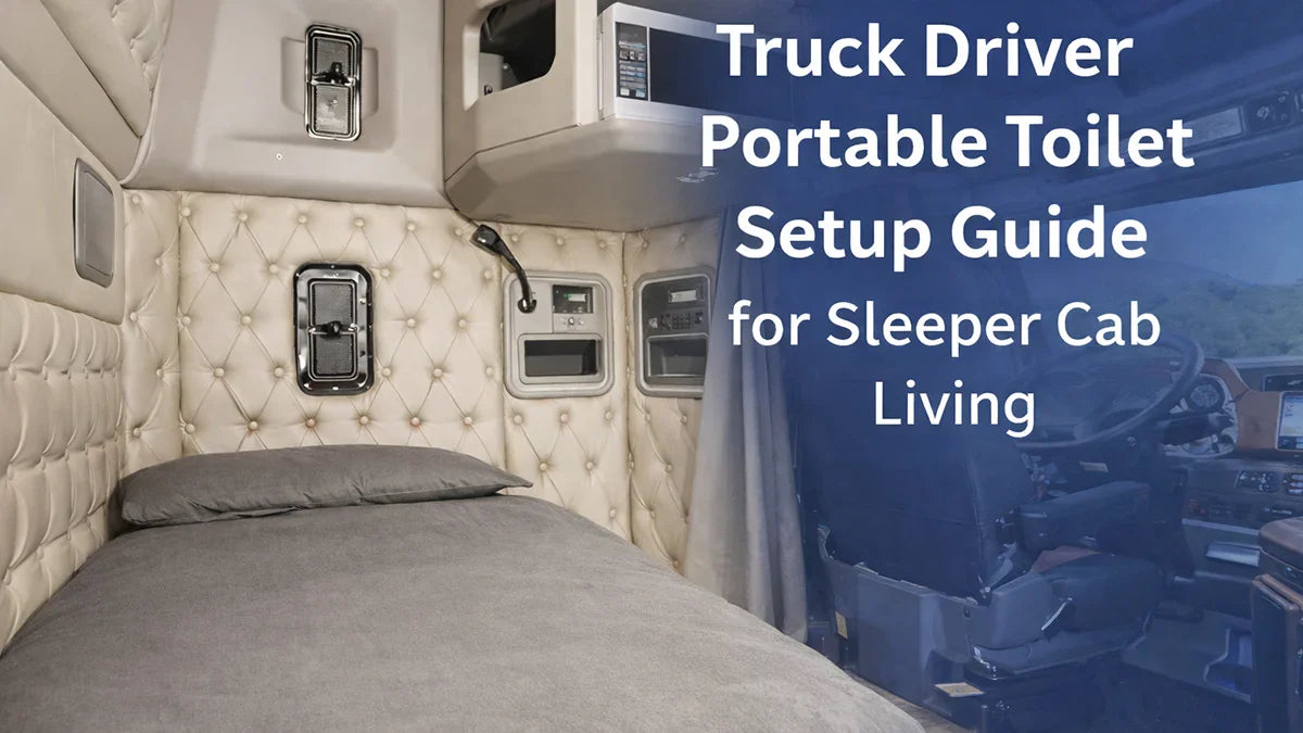 Truck Driver Portable Toilet Setup Guide for Sleeper Cab Living