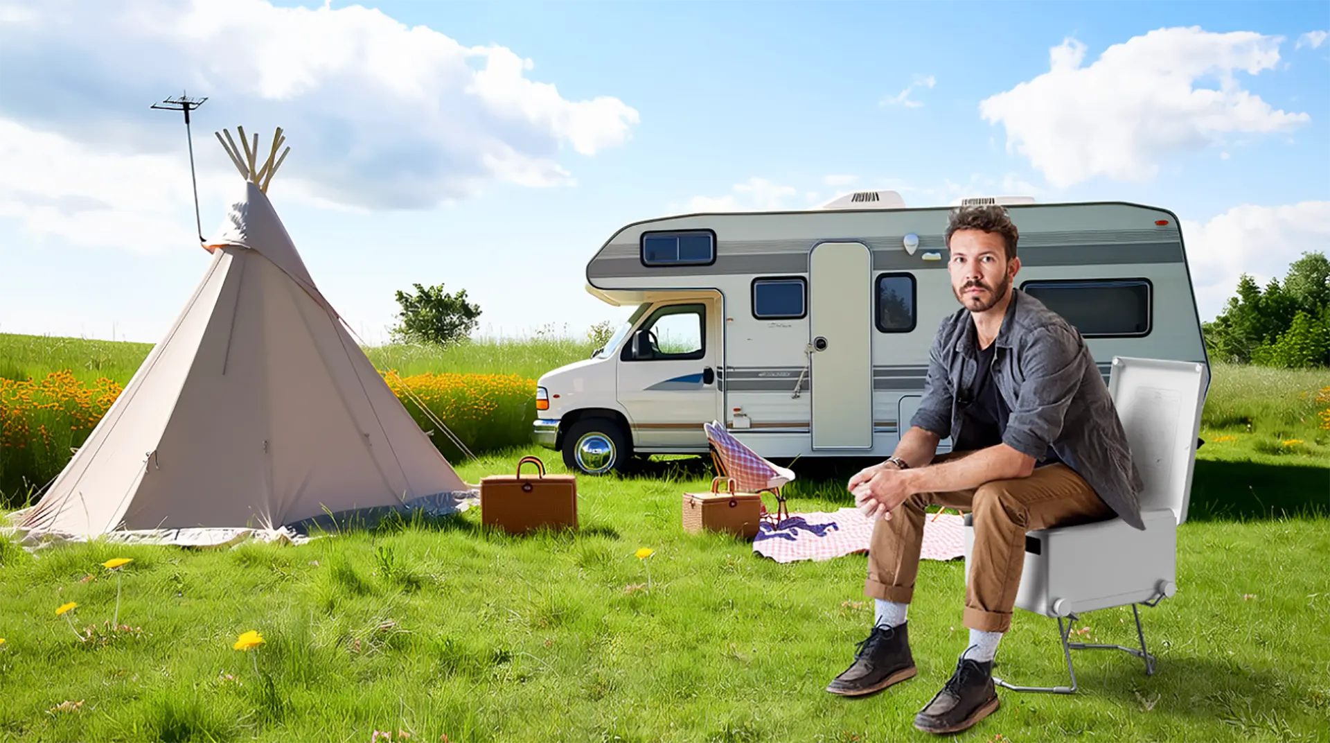 Use mediwell waterless toilet for Camping and RVing