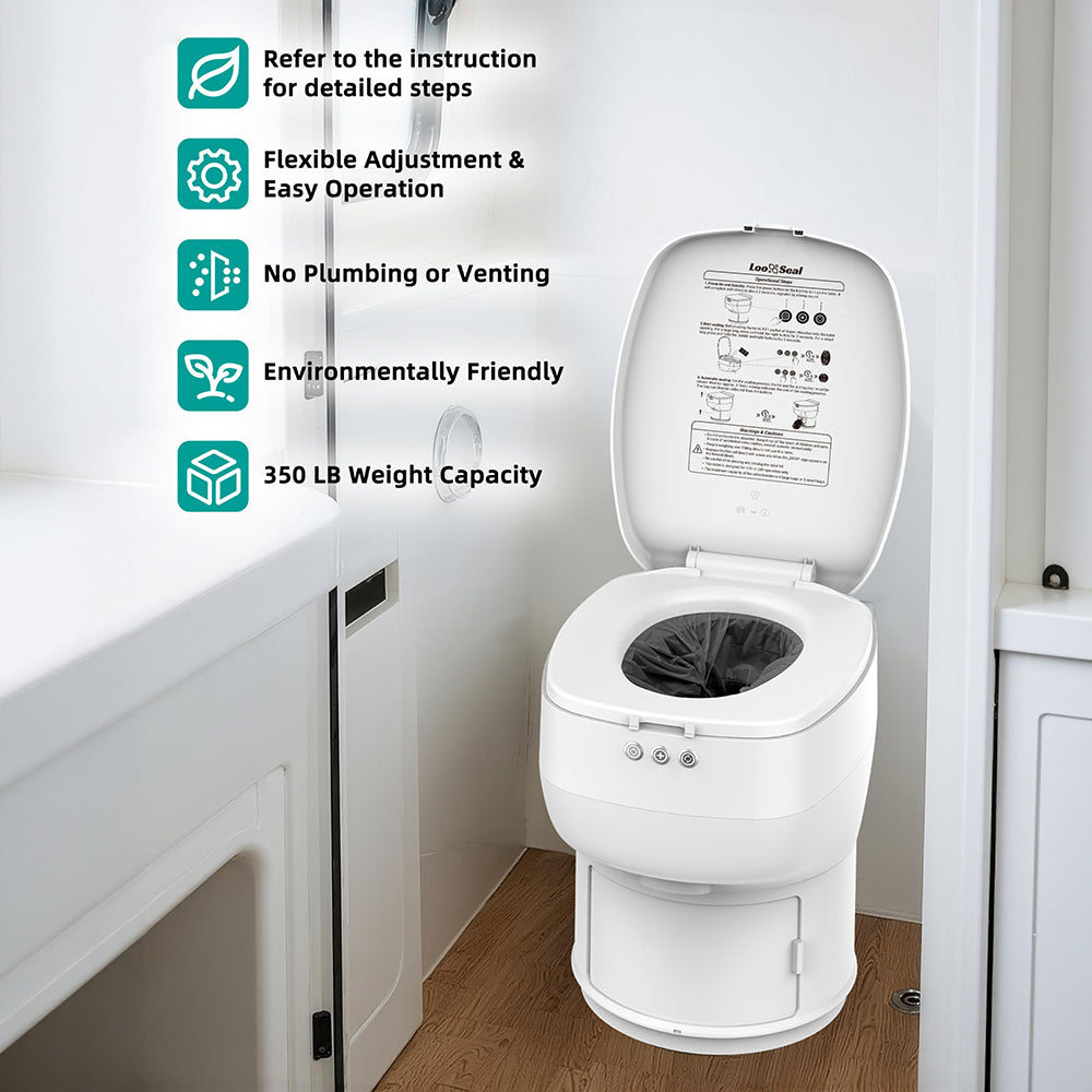 Modiwell R1808 Dry-Flush Caravan Toilet Features