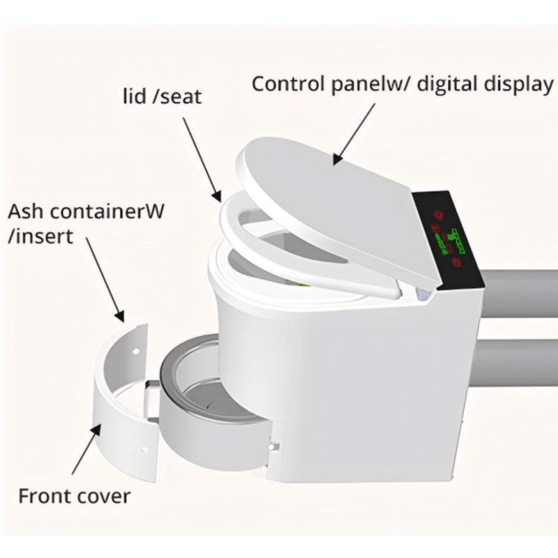 Modiwell T02 Electric Incinerating Toilet | Waterless Off Grid Toilet