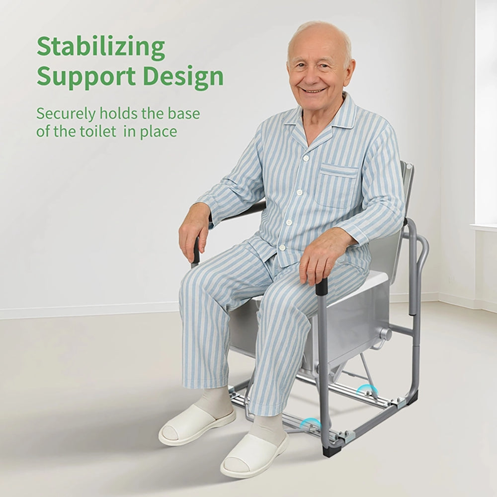 Modiwell Distributors)Modiwell LE-310 Dry Flush Toilet Safety Rail | Stable Support