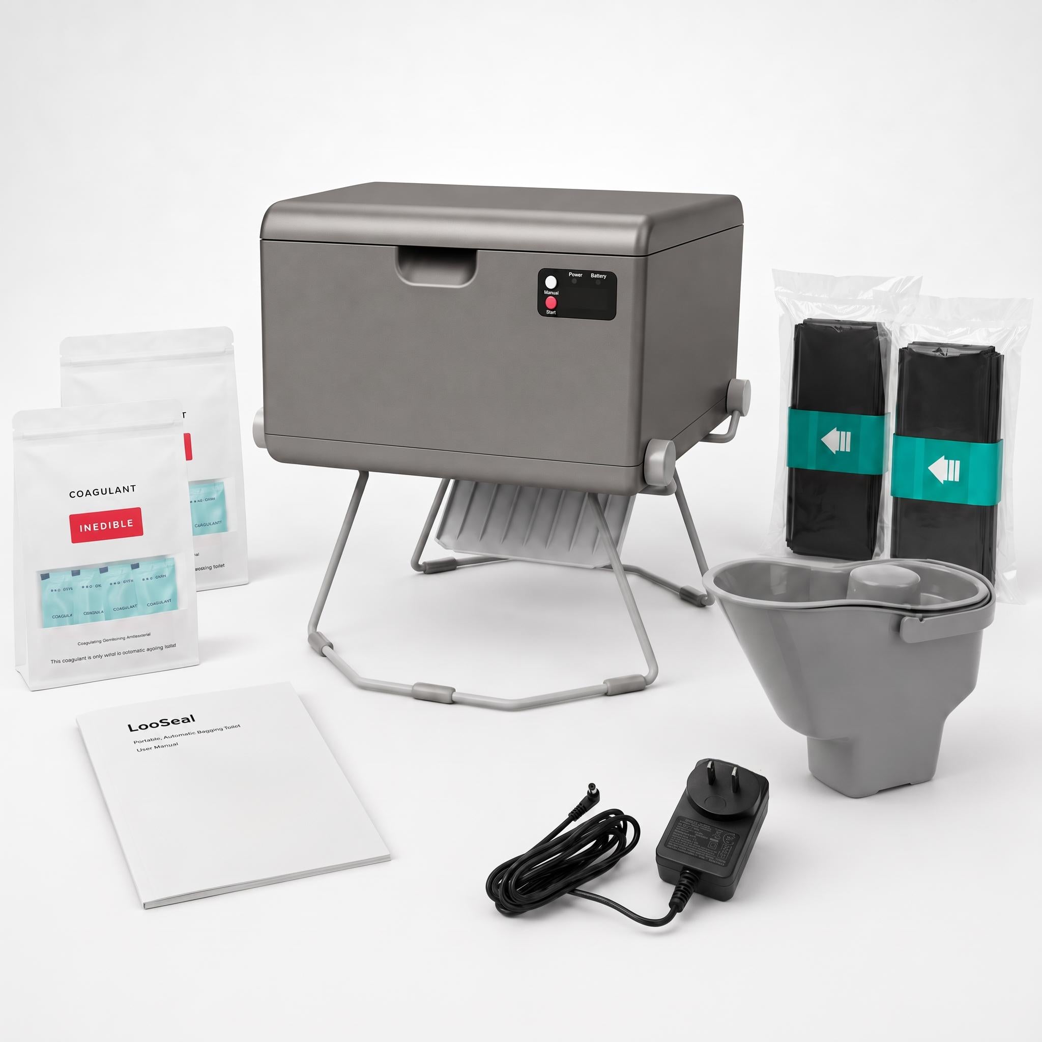 Modiwell EVO LE-310 Portable Dry Flush Toilet with LooSeal Waterless Sealing