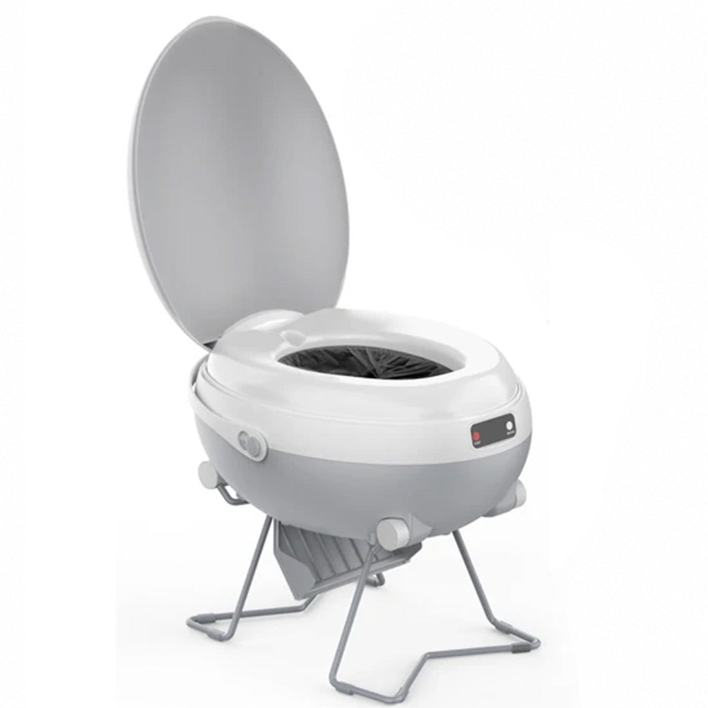 Modiwell Space Egg LE-330 Portable Dry Flush Toilet with Carry Handle