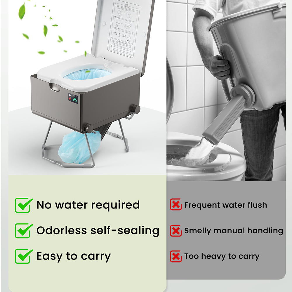modiwell LE-310 dry flush toilet vs flush toilet