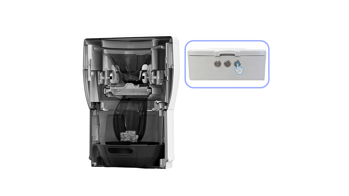 Modiwell dry flush toilet one-touch sealing technology