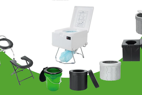 Camping bag toilet types