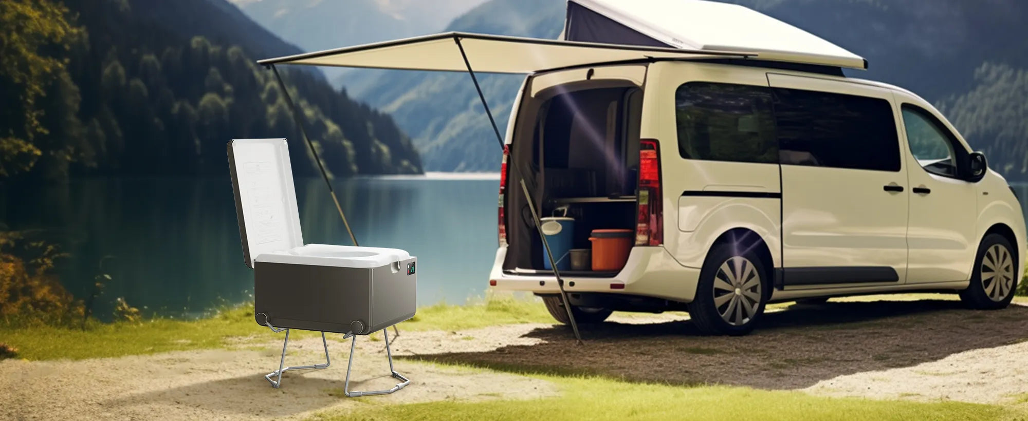 Modiwell rv dry flush toilet