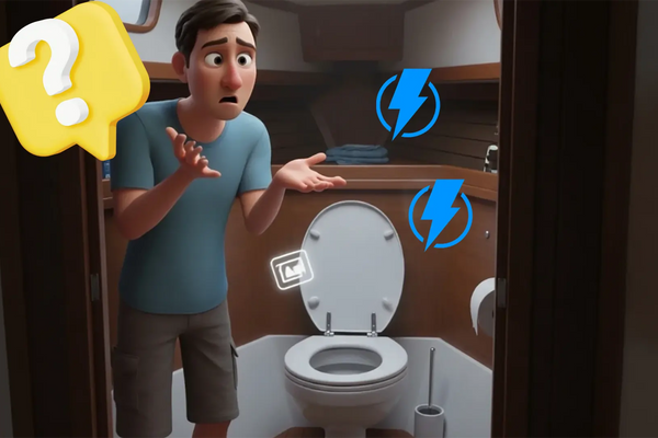 Man confused about marine toilet energy consumption