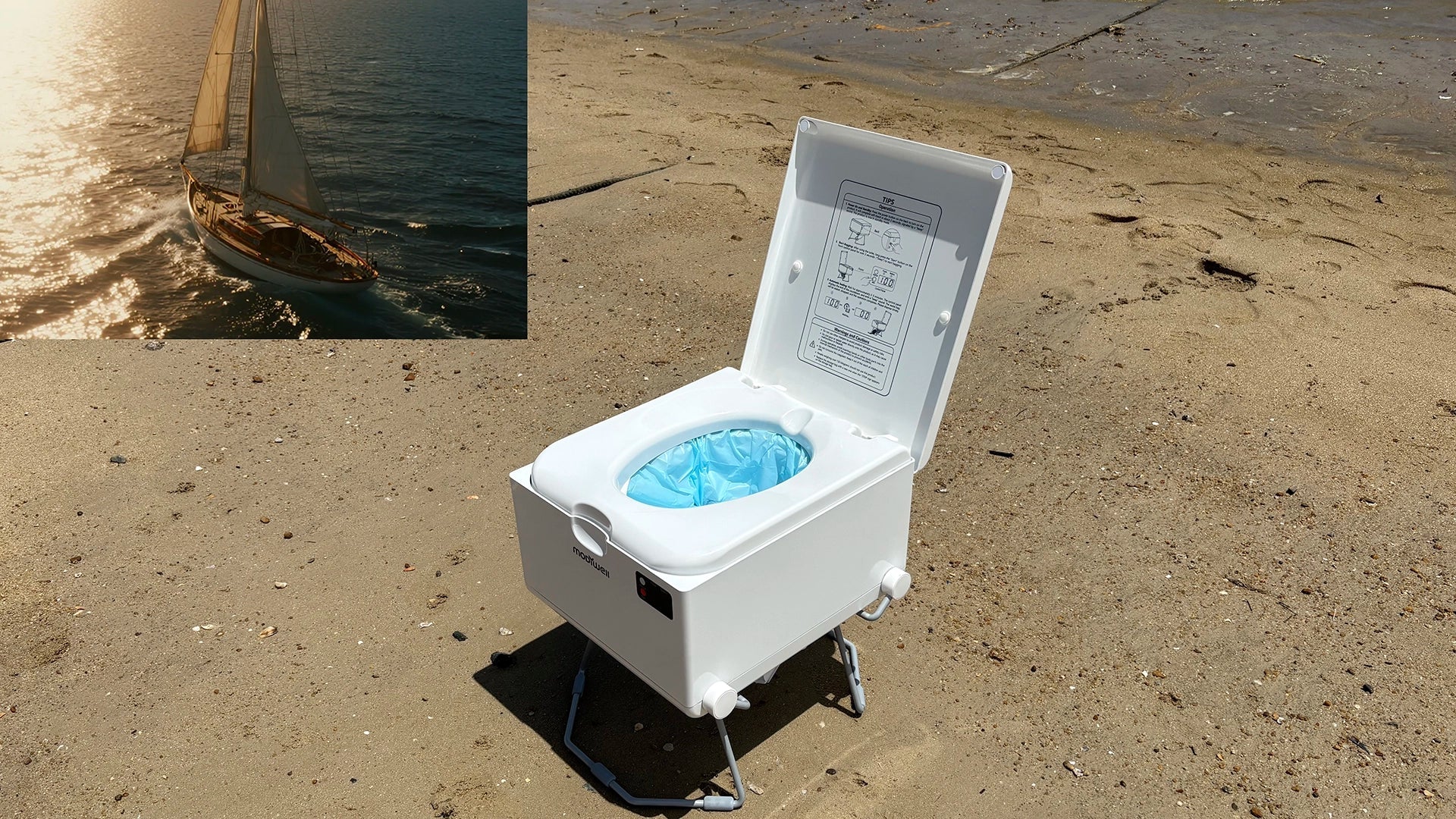 Modiwell LE-310 Dry Flush Toilet for Sailboat