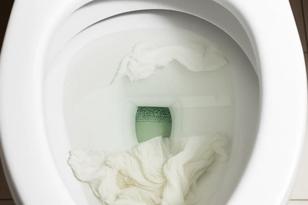 The toilet is clogged