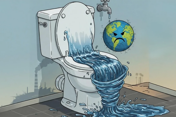 Traditional toilets are water-consuming and not environmentally friendly