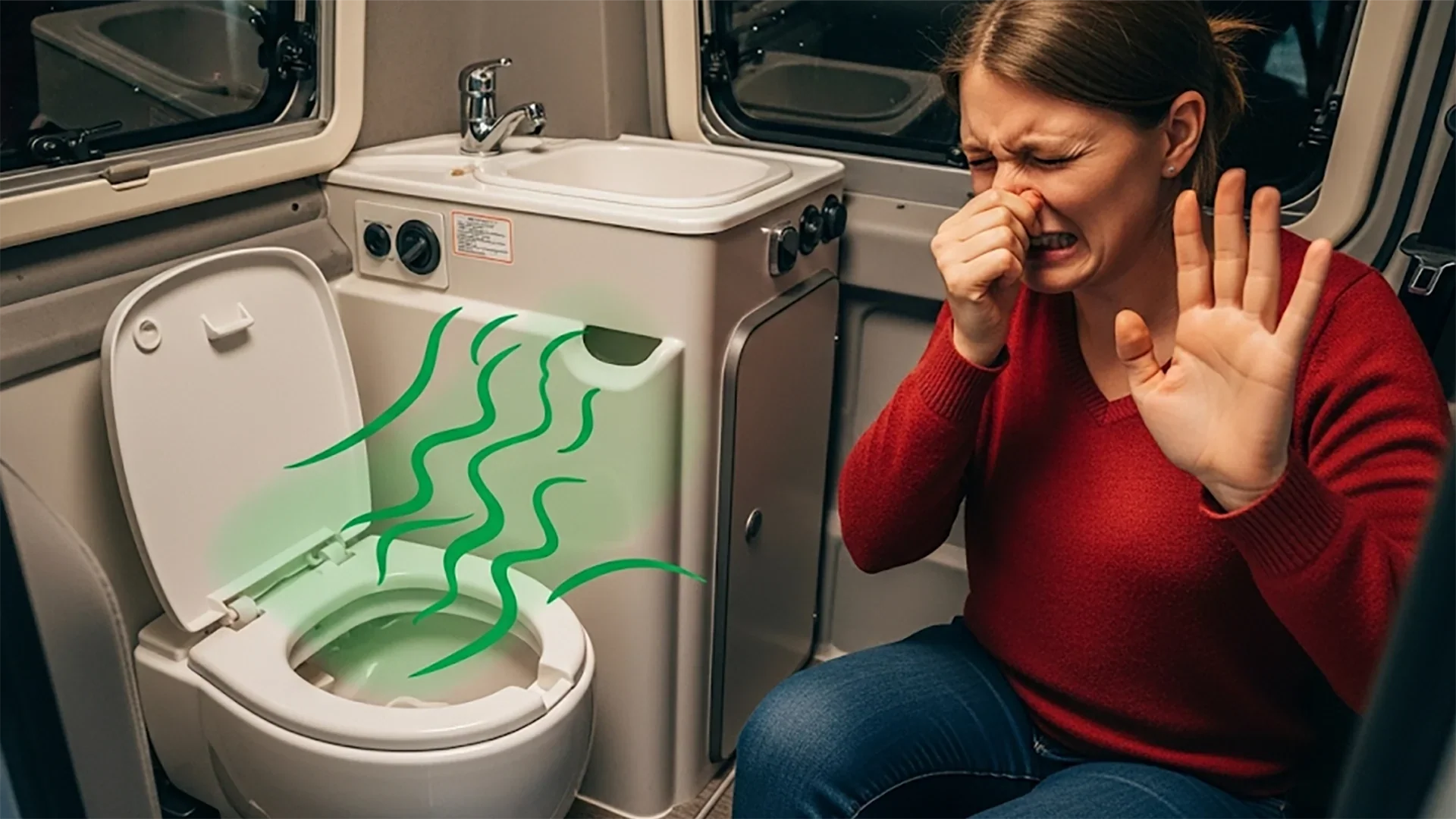 Van life toilet odor