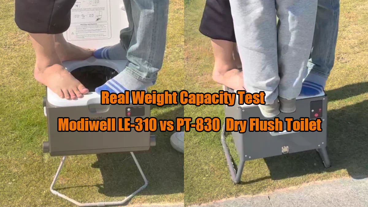 Modiwell LE-310 vs Modiwell PT-830 Portable Toilet Weight Capacity Comparison