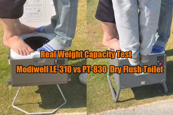Modiwell LE-310 vs Modiwell PT-830 Portable Toilet Weight Capacity Comparison