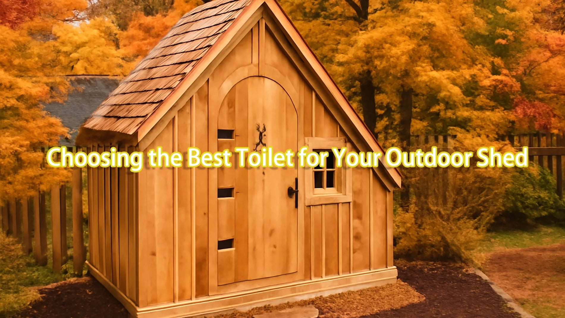 toilet for your outdoor shed