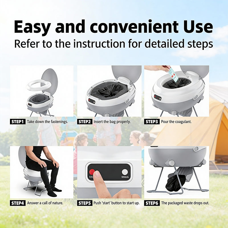 Modiwell LE-330 dry flush toilet use