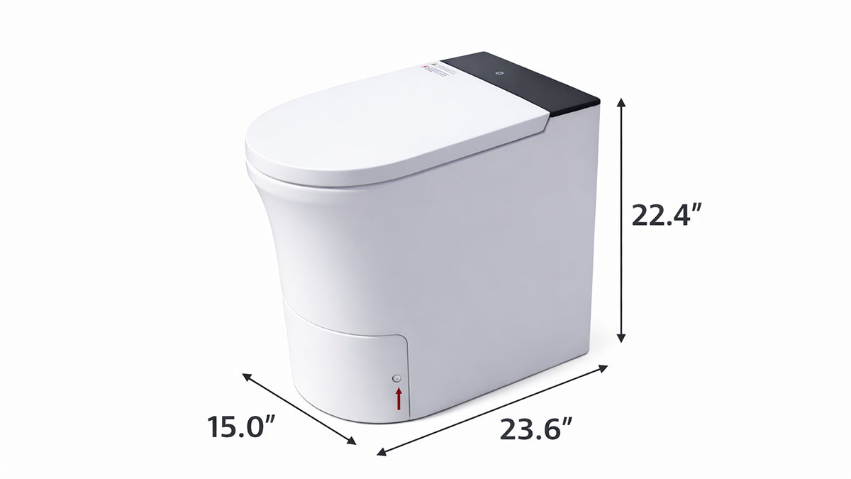 Modiwell Electric Incineration Toilet Dimensions