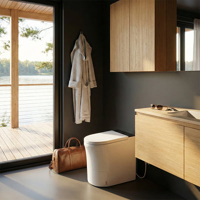 Modiwell Incineration Toilet for off Grid oilet