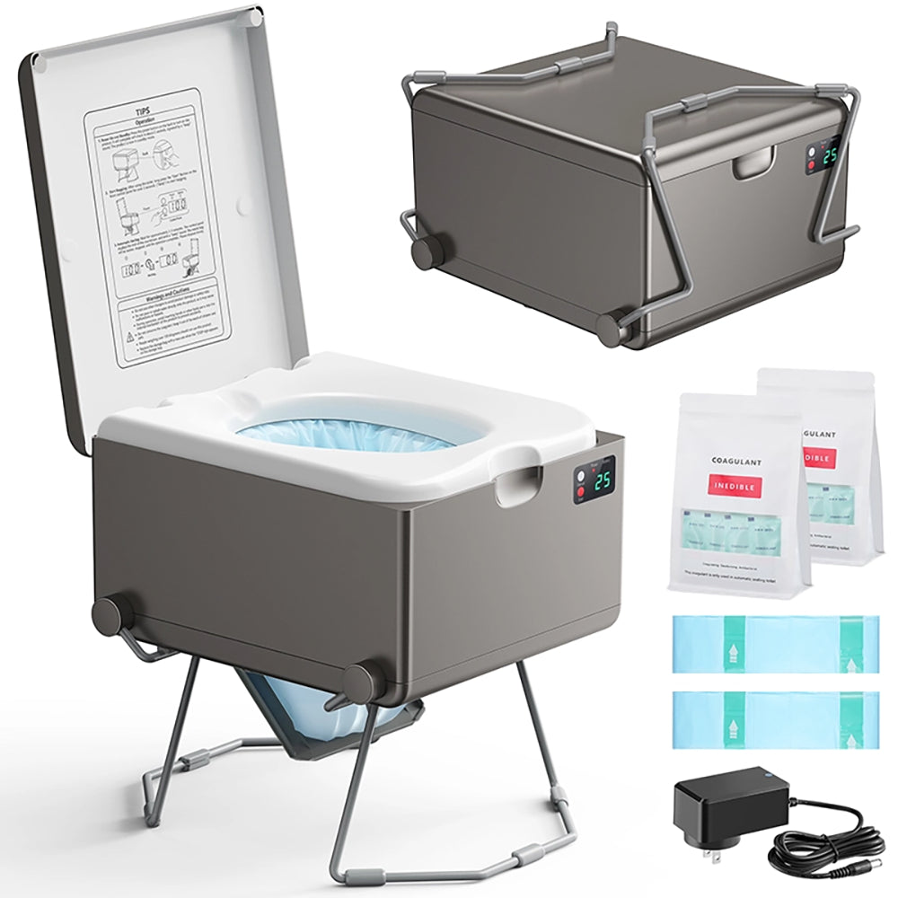Modiwell_LE-310 Dry Flush Portable Toilet Gray
