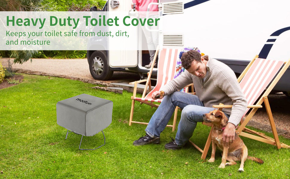 Waterproof cover on Modiwell LE-310 portable dry flush toilet