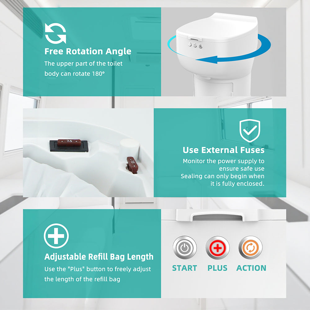 details of the toilet in the modiwell R1808 motorhome.