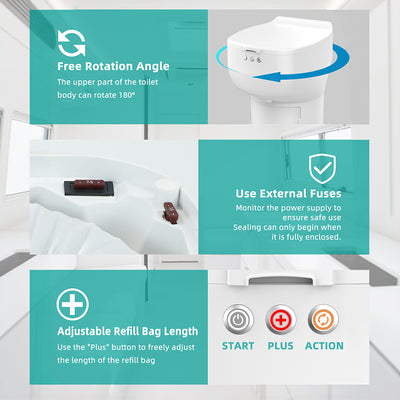 details of the toilet in the modiwell R1808 motorhome.