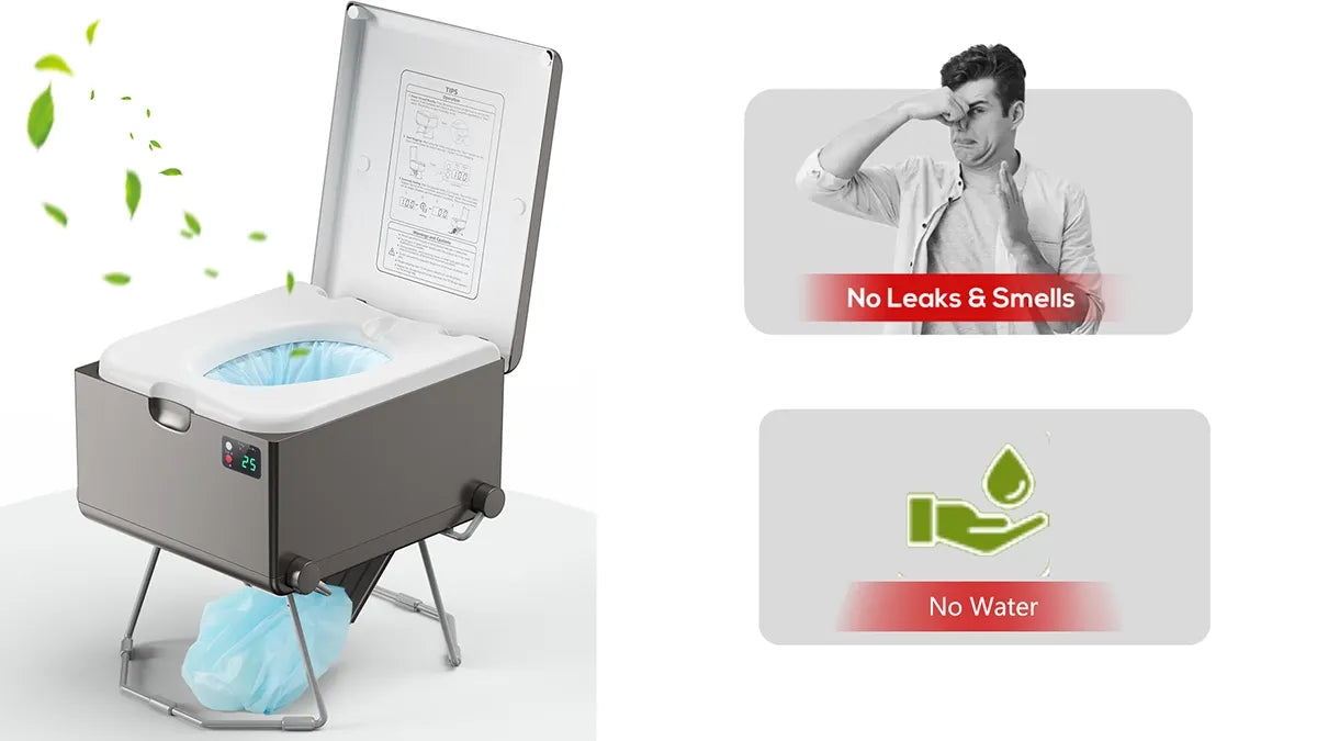modiwell LE 310 dry flush portable toilet no odor no water