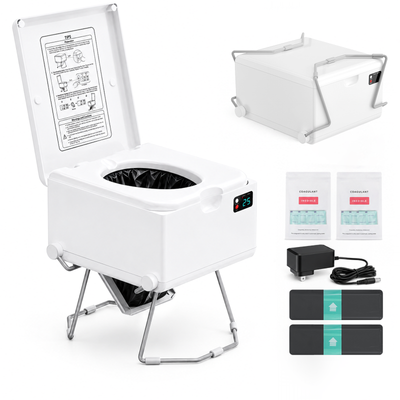 Modiwell EVO LE-310 Portable Dry Flush Toilet with LooSeal Waterless Sealing