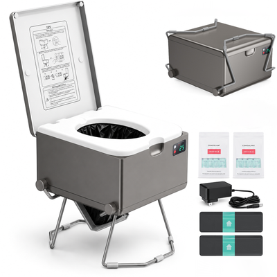 Modiwell EVO LE-310 Portable Dry Flush Toilet with LooSeal Waterless Sealing