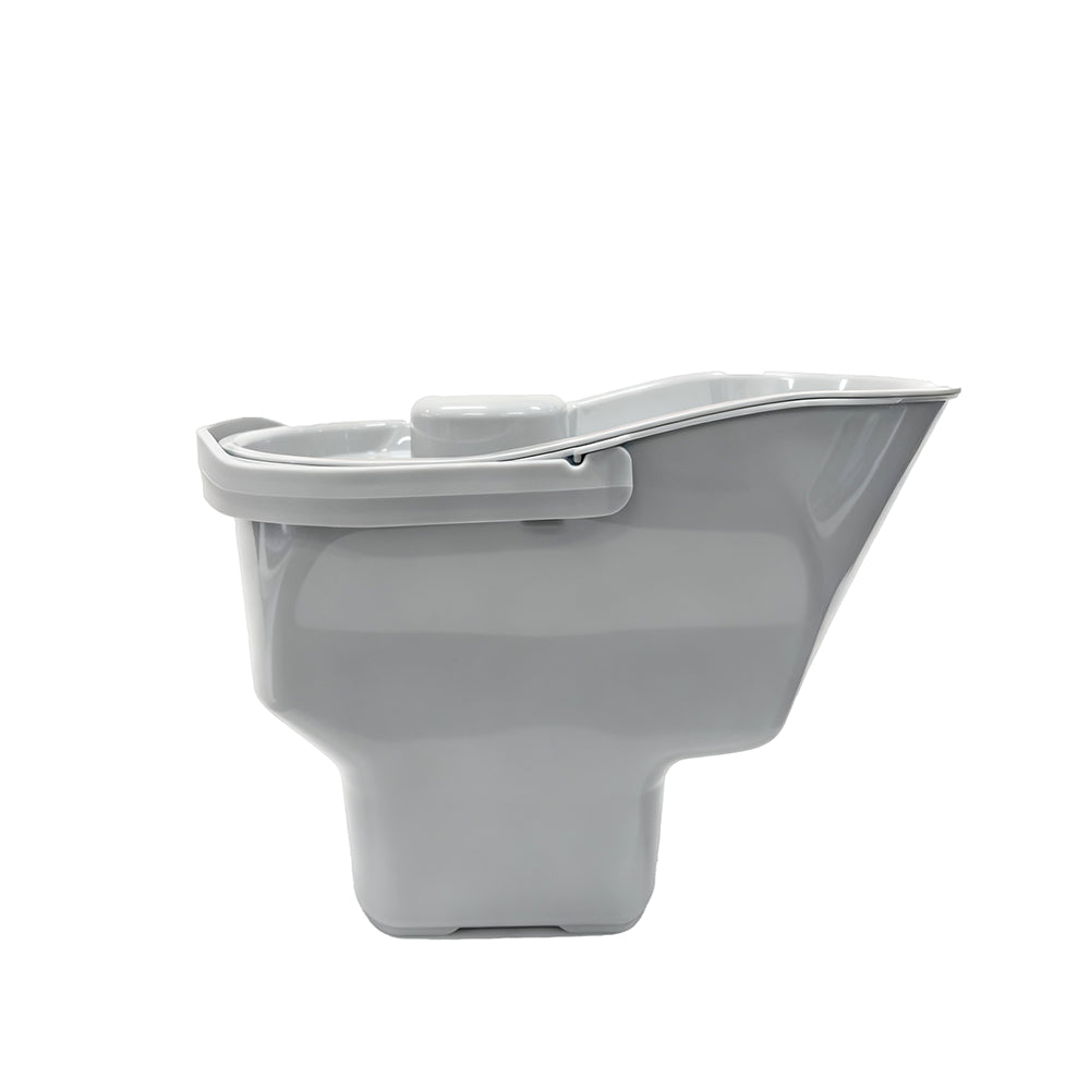 Modiwell Toilet Urine Tank Side Profile - Showing Durable Plastic Easy Clean Construction