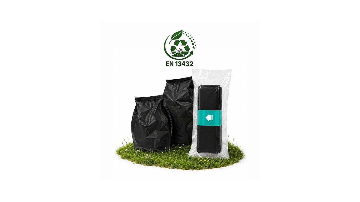 Modiwell eco-friendly refill bags EN 13432 certified