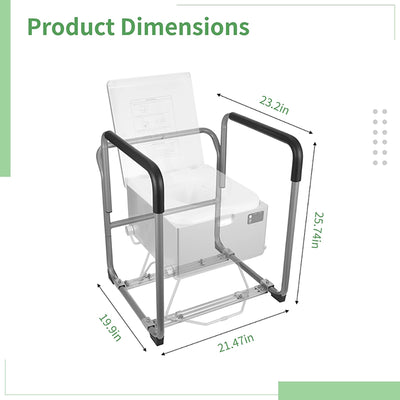 Modiwell Distributors）Modiwell LE-310 Dry Flush Toilet Safety Rail | Stable Support