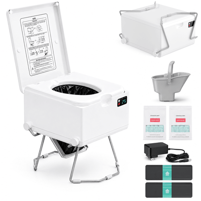 Modiwell EVO LE-310 Portable Dry Flush Toilet with LooSeal Waterless Sealing