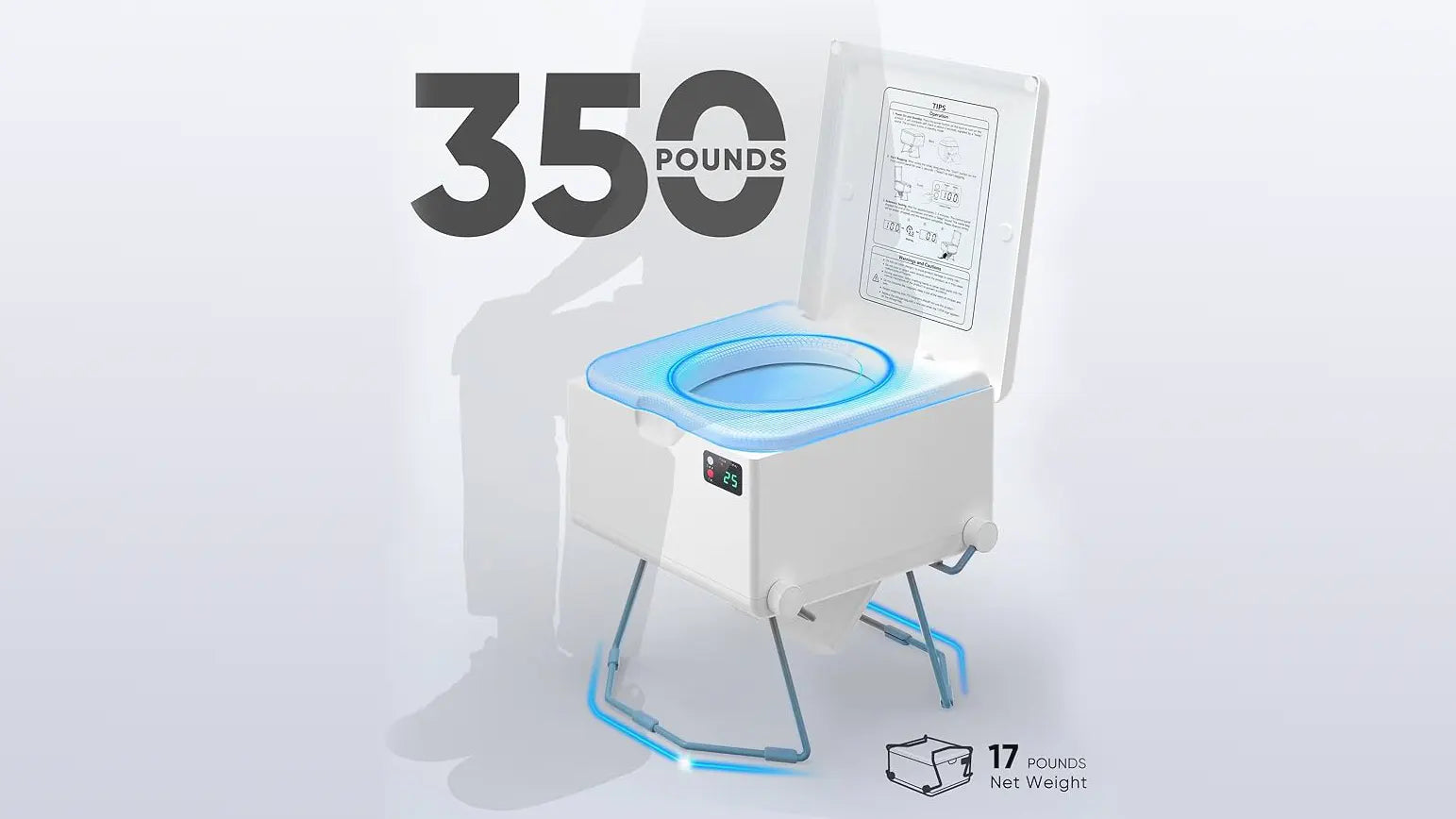 modiwell portable toilet is stable