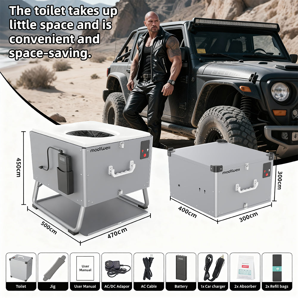 Modiwell PT-830 Dry-Flush-Toilet Configuration