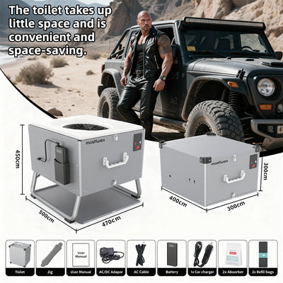 Modiwell PT-830 Dry-Flush-Toilet Configuration